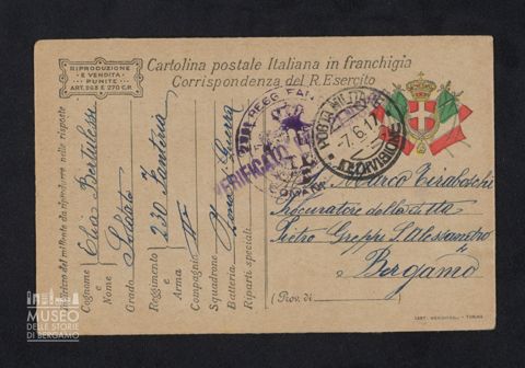 Bertulessi Elia, 230° Fanteria, 2a Compagnia a Tiraboschi Marco