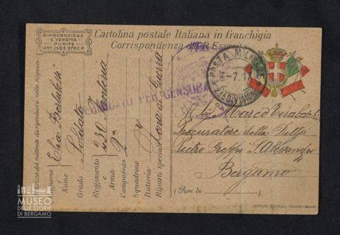 Bertulessi Elia, 230° Fanteria, 2a Compagnia a Tiraboschi Marco dal Trentino