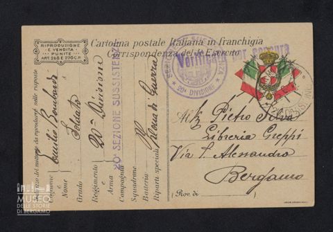 Bombardieri Emilio, 20a Divisione, 20a Sezione Sussistenza a Silva Pietro