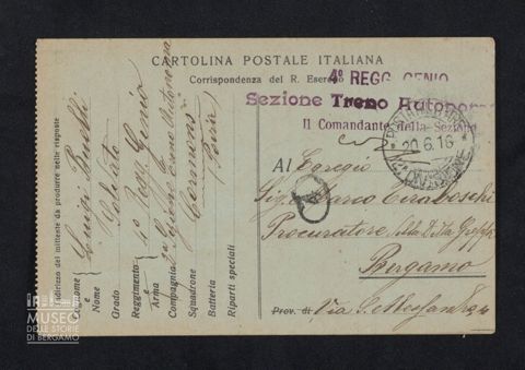 Buelli Luigi, 4° Reggimento Genio, 2a Sezione Treno Autonoma a Tiraboschi Marco