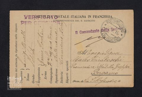 Buelli Luigi, Genio Pontieri, 2a Sezione Treno Autonoma, Cormons a Tiraboschi Marco