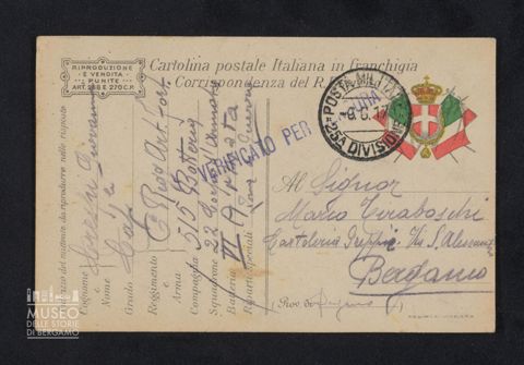 Crespi Giovanni, caporale, 6° Reggimento Artiglieria da Fortificazione, 515a Batteria, 22° Corpo d'Armata, 4a Armata a Tiraboschi Marco