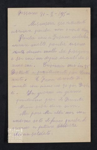 Forcella Fermo, 26° Reggimento Artiglieria da Campagna, 5a Squadra, Reparto Salmerie, Fossano a Tiraboschi Marco