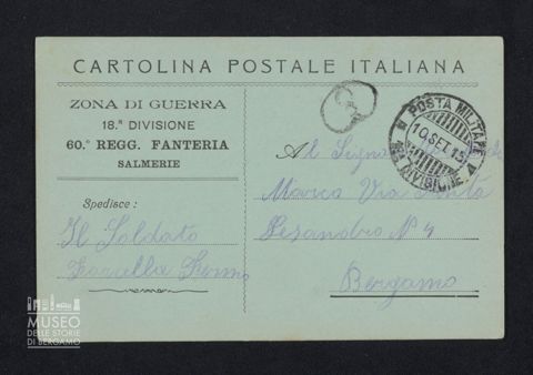 Forcella Fermo, soldato 60° Fanteria, Reparto Salmerie a Tiraboschi Marco