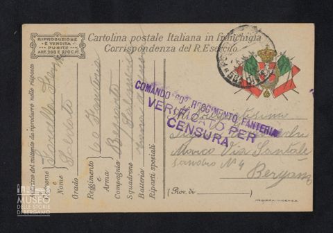 Forcella Fermo, soldato 60° Fanteria, Reparto Salmerie a Tiraboschi Marco