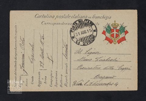 Fornoni Pietro, caporale di sanità, 59° Battaglione Milizia Territoriale, 1a Compagnia, Sanità a Tiraboschi Marco