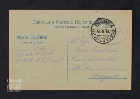 Fornoni Pietro, caporale di sanità, 59° Battaglione Milizia Territoriale, 1a Compagnia, Sanità a Tiraboschi Marco