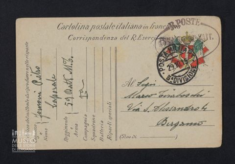 Fornoni Pietro, caporale, 59° Battaglione Milizia Territoriale, 1a Compagnia a Tiraboschi Marco