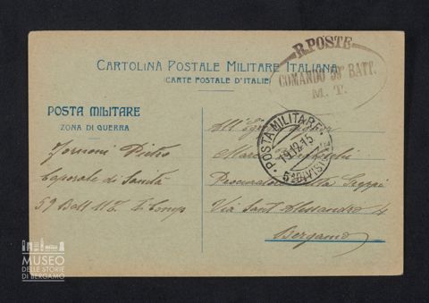 Fornoni Pietro, caporale, 59° Battaglione Milizia Territoriale, 1a Compagnia a Tiraboschi Marco