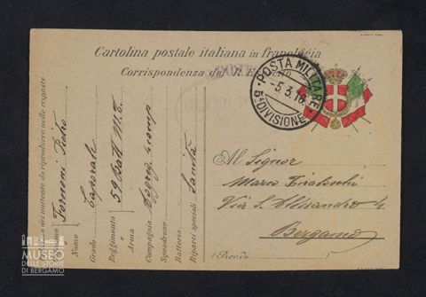 Fornoni Pietro, caporale, 59° Battaglione Milizia Territoriale, aggregato alla 4a Compagnia, Sanità a Tiraboschi Marco