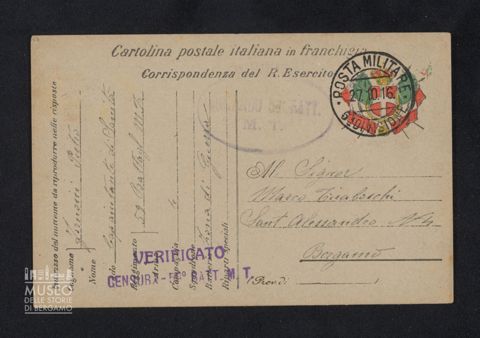 Fornoni Pietro, caporale di sanità, 59° Battaglione Milizia Territoriale, 4a Compagnia a Tiraboschi Marco