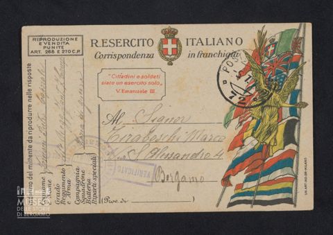 Fornoni Pietro, caporale, 41° Reggimento Fanteria, 7a Compagnia a Tiraboschi Marco