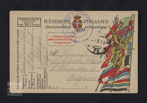 Fornoni Pietro, 41° Reggimento Fanteria Carreggio a Tiraboschi Marco