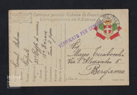 Leccioli Antonio, sergente, 22° Reggimento di marcia, 12a Divisione, a Tiraboschi Marco