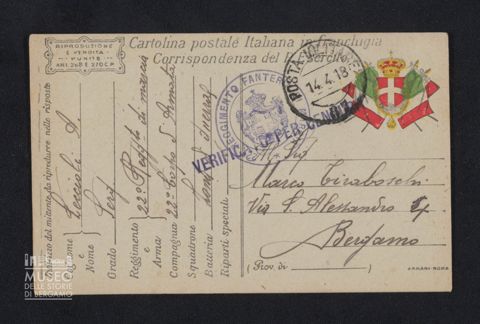 Leccioli Antonio, sergente, 22° Reggimento di marcia, 22° Corpo d'Armata a Tiraboschi Marco