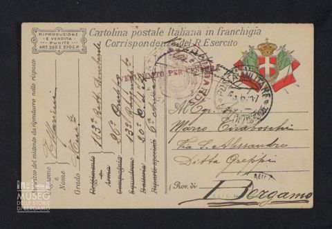 Marieni Emilio, sottotenente, 183a Batteria Bombarde, 26° Gruppo, 13° Raggruppamento, 20° Corpo d' Armata, 6a Armata a Tiraboschi Marco