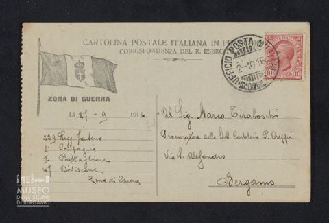 Passoni Giuseppe, 229° Reggimento Fanteria, 3a Compagnia, 1° Battaglione, 47a Divisione a Tiraboschi Marco