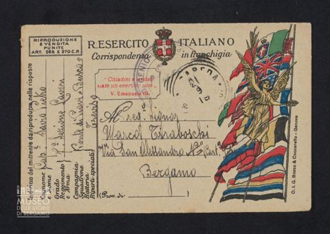 Savio Pietro, caporale, 7a Sezione Lavori, Busco frazione di Ponte di Piave(TV) a Tiraboschi Marco