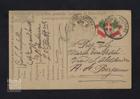 Scarpellini Giovanni, caporale maggiore aiutante di sanità, 218° Reggimento Fanteria, 2° Battaglione a Tiraboschi Marco