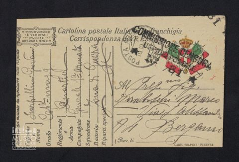 Scarpellini Giovanni, caporale maggiore, Quartier Generale 1a Armata a Tiraboschi Marco