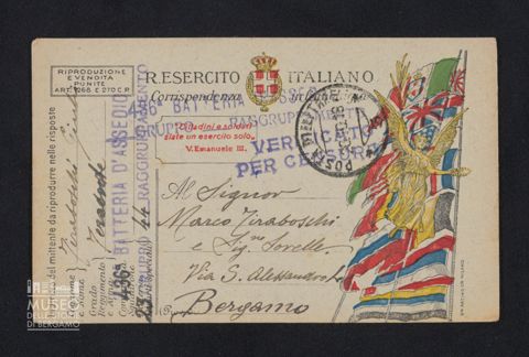 Tiraboschi Giulio, tenente, 436a Batteria d'Assedio, 23° gruppo, 44° Raggruppamento a Tiraboschi Marco e sorelle