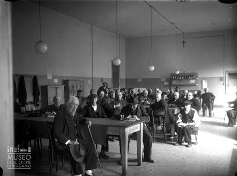 Ricovero della Clementina, sala comune