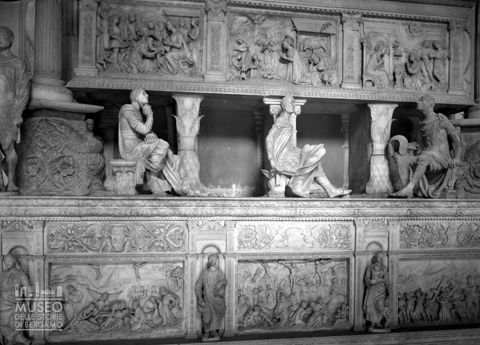 Dettaglio del monumento a Bartolomeo Colleoni