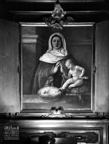 Dipinto: Madonna con Bambino e colombe [1]