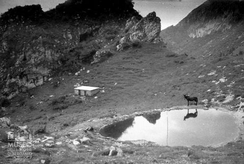 Specchio d'acqua tra i monti