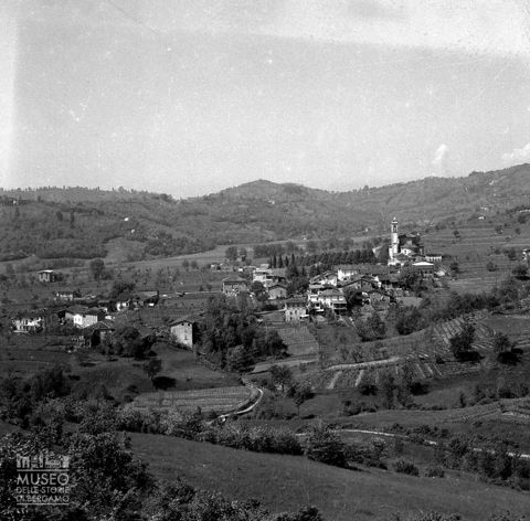 Panorama del centro di Cenate Sopra