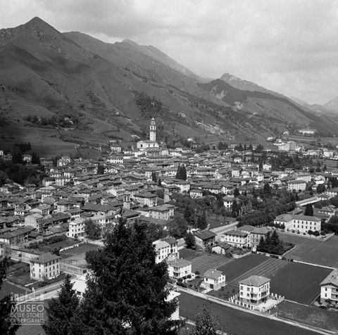 Veduta dall'alto su Clusone