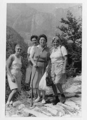 Foto di gruppo alle cascate del Barbellino