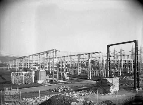 Veduta della sottostazione elettrica