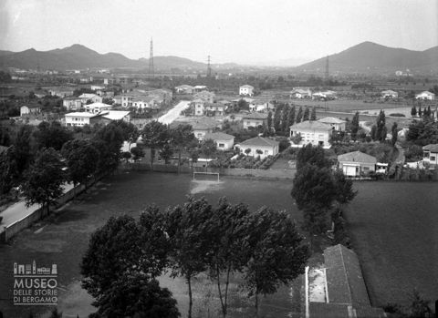 Panorama sul campo da calcio