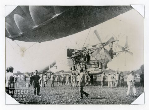 dirigibile M 16 (?) - foto negli hangar