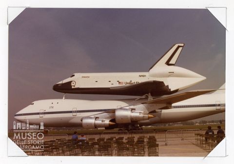 Space Shuttle Enterprise - quadrireattore con navicella Nasa