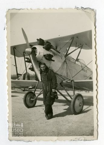 Breda 25 - Biplano scuola (foto originale)