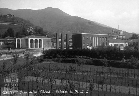 Municipio e auditorium: matrice per cartolina