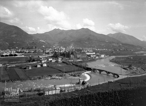 Veduta con fiume Serio