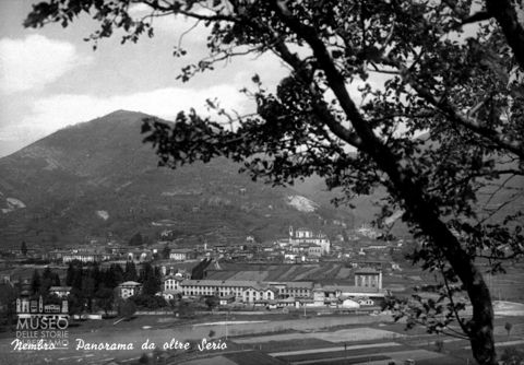 Panorama con fiume: matrice per cartolina