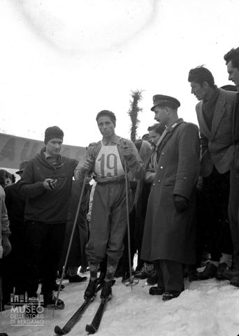Sciatore e pubblico