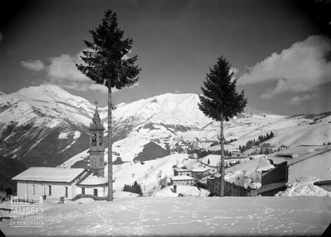Oltre il Colle, panorama innevato con Arera
