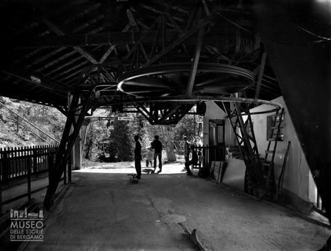 Stazione terminale di una seggiovia