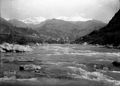 Fiume Serio e panorama