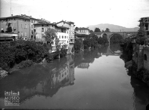 Veduta del fiume Brembo