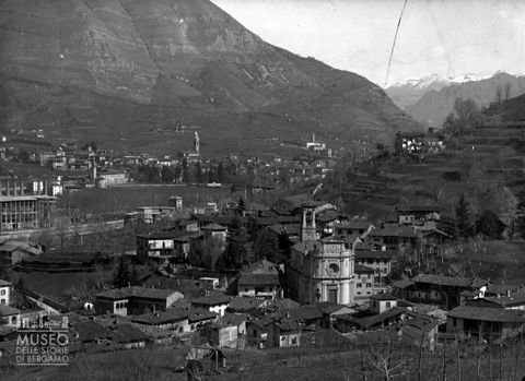 Veduta di Pradalunga e Albino
