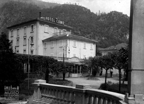 San Pellegrino, giardino dell'Hotel Como