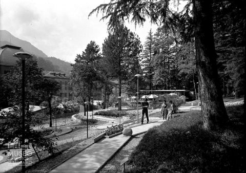 Giardino con minigolf