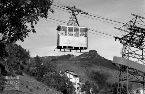Funivia in movimento