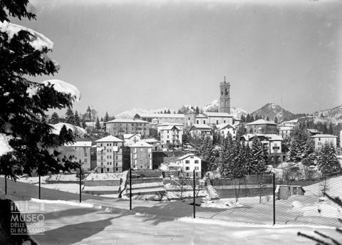 Centro abitato in inverno
